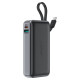 Зовнішній акумулятор ACEFAST M7 PD30W power bank with cable 10000mAh, Black (6974316283379)
