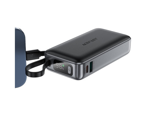 Зовнішній акумулятор ACEFAST M7 PD30W power bank with cable 10000mAh, Black (6974316283379)