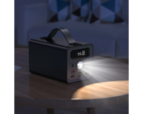 Зовнішній акумулятор HOCO J138 Distant 22.5W+PD20W+DC12V multi-function power bank (60000mAh) Black (6942007638524)