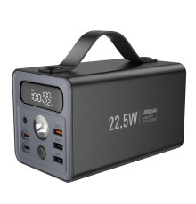 Зовнішній акумулятор HOCO J138 Distant 22.5W+PD20W+DC12V multi-function power bank (60000mAh) Black (6942007638524)