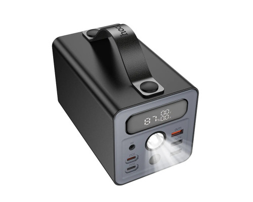 Зовнішній акумулятор HOCO J138 Distant 22.5W+PD20W+DC12V multi-function power bank (60000mAh) Black (6942007638524)