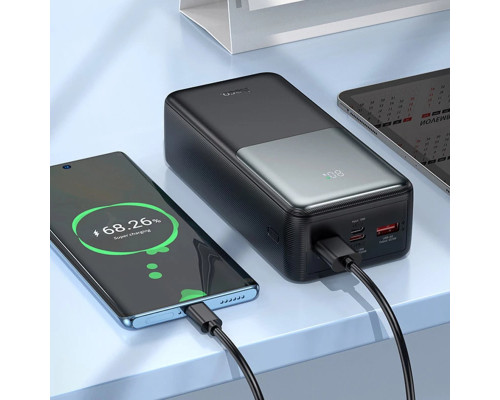 Зовнішній акумулятор HOCO J136B Sirui 22.5W+PD20W fully compatible power bank (30000mAh) Black (6942007634854)