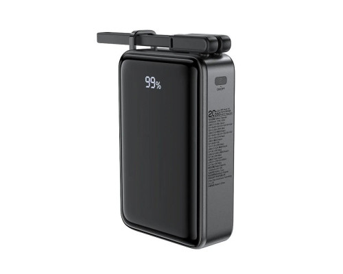 Зовнішній акумулятор ACEFAST M14 PD20W power bank with cable 20000mAh Black (6974316283966)