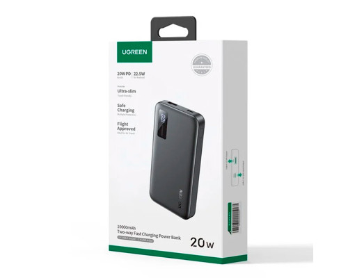 Зовнішній акумулятор UGREEN PB311 10000mAh Mini Quick Charging 20W (UGR-25742)