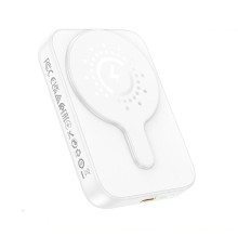 Зовнішній акумулятор HOCO J117A Esteem PD20W magnetic power bank(10000mAh) White (6942007605830)