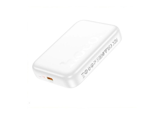Зовнішній акумулятор HOCO J117A Esteem PD20W magnetic power bank(10000mAh) White (6942007605830)