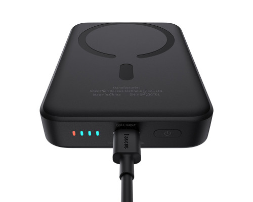 Зовнішній акумулятор Baseus Magnetic Mini Air Wireless Fast Charge Power Bank 10000mAh 20W Cluster Black (P10059001113-00)