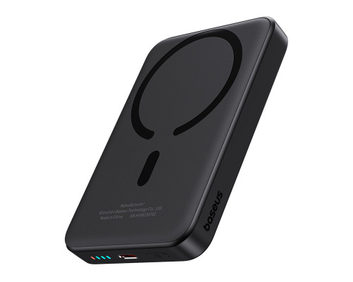 Зовнішній акумулятор Baseus Magnetic Mini Air Wireless Fast Charge Power Bank 10000mAh 20W Cluster Black (P10059001113-00)