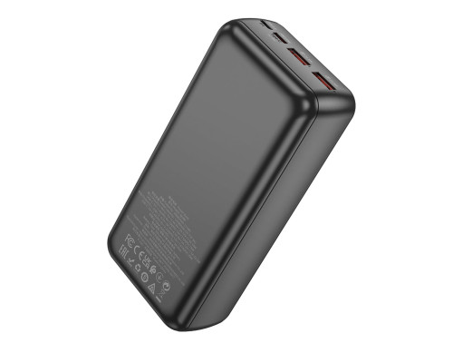 Зовнішній акумулятор BOROFONE BJ38B Power 22.5W+PD20W fully compatible power bank(30000mAh) Black (6941991105609)