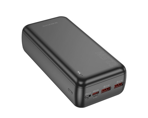 Зовнішній акумулятор BOROFONE BJ38B Power 22.5W+PD20W fully compatible power bank(30000mAh) Black (6941991105609)