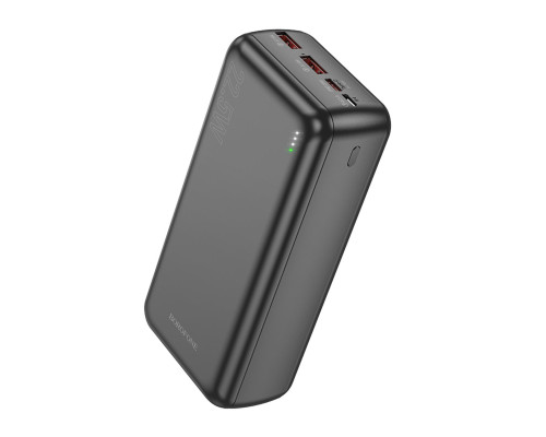 Зовнішній акумулятор BOROFONE BJ38B Power 22.5W+PD20W fully compatible power bank(30000mAh) Black (6941991105609)