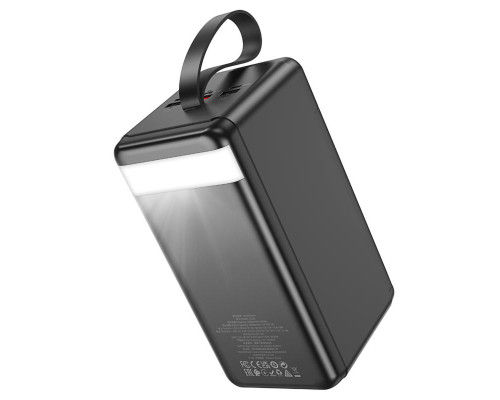 Зовнішній акумулятор HOCO J123D Element 22.5W+PD20W fully compatible power bank with digital display(90000mAh) Black (6942007612104)