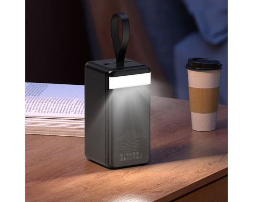 Зовнішній акумулятор HOCO J123D Element 22.5W+PD20W fully compatible power bank with digital display(90000mAh) Black (6942007612104)