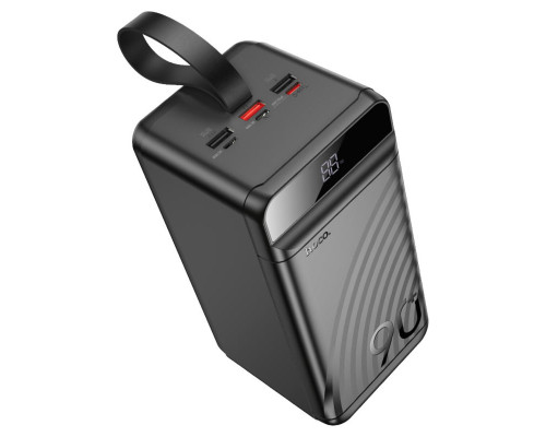 Зовнішній акумулятор HOCO J123D Element 22.5W+PD20W fully compatible power bank with digital display(90000mAh) Black (6942007612104)