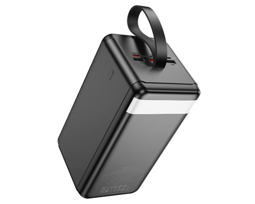 Зовнішній акумулятор HOCO J123D Element 22.5W+PD20W fully compatible power bank with digital display(90000mAh) Black (6942007612104)