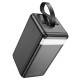 Зовнішній акумулятор HOCO J123D Element 22.5W+PD20W fully compatible power bank with digital display(90000mAh) Black (6942007612104)