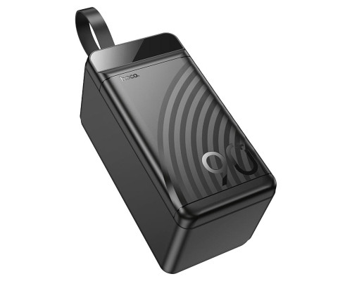 Зовнішній акумулятор HOCO J123D Element 22.5W+PD20W fully compatible power bank with digital display(90000mAh) Black (6942007612104)