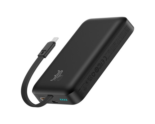 Зовнішній акумулятор Baseus Magnetic Mini Wireless Fast Charge Power Bank Type-C Edition 10000mAh 30W Cluster Black (P1002210B113-00)