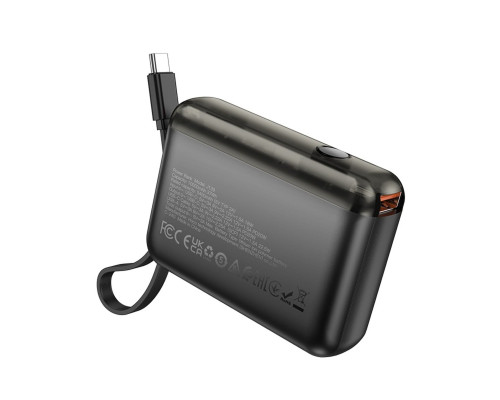 Зовнішній акумулятор HOCO J139 Hero 22.5W+PD20W fully compatible power bank(Type-C)(10000mAh) Black (6942007636483)
