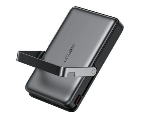 Зовнішній акумулятор ACEFAST M17 PD20W/22.5W magnetic fast charging power bank with built-in stand 10000mAh Black (6974316284000)
