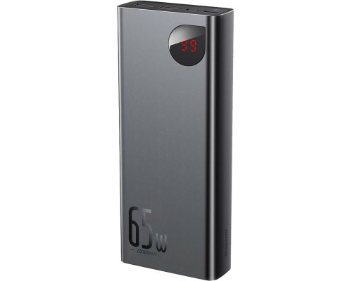 Зовнішній акумулятор Baseus Adaman Metal Digital Display Quick Charge Power Bank 20000mAh 65W Black (PPIMDA-D01)