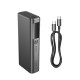 Зовнішній акумулятор HOCO Q17B Electric 130W power bank(20000mAh) space gray (6942007628976)