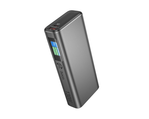 Зовнішній акумулятор HOCO Q17B Electric 130W power bank(20000mAh) space gray (6942007628976)