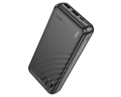 Зовнішній акумулятор HOCO J123A Element power bank(20000mAh) Black (6942007612067)