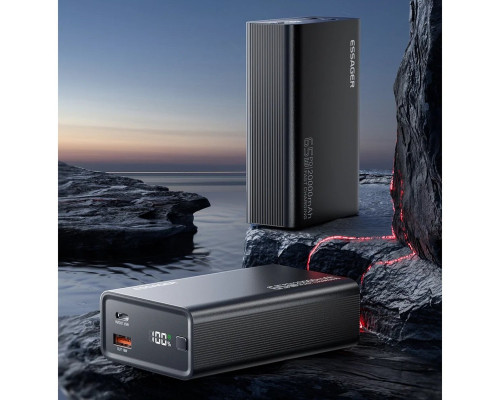 Зовнішній акумулятор ESSAGER EDY65-LD01-Z 20000 mAh 65W black (EDY65-LD01-Z)