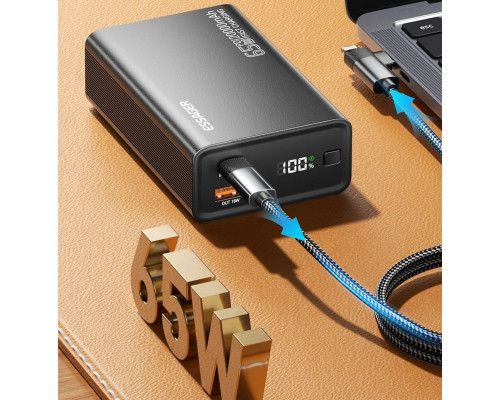 Зовнішній акумулятор ESSAGER EDY65-LD01-Z 20000 mAh 65W black (EDY65-LD01-Z)