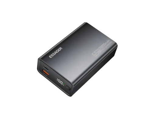 Зовнішній акумулятор ESSAGER EDY65-LD01-Z 20000 mAh 65W black (EDY65-LD01-Z)