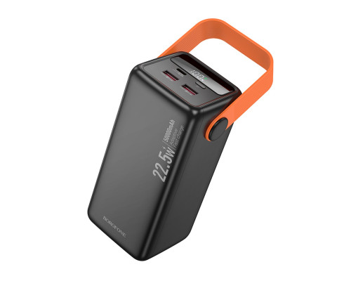 Зовнішній акумулятор BOROFONE BJ66A Magnifico 22.5W+PD20W fully compatible power bank (50000mAh) Black (6941991115158)