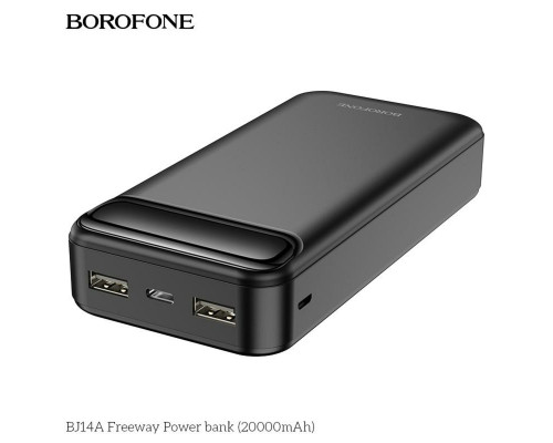 Зовнішній акумулятор BOROFONE BJ14A Freeway Power bank 20000mAh Black (BJ14AB)