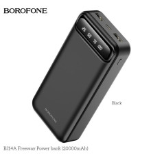 Зовнішній акумулятор BOROFONE BJ14A Freeway Power bank 20000mAh Black (BJ14AB)