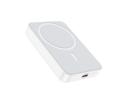 Зовнішній акумулятор BOROFONE BJ25 Plus Reach PD20W magnetic wireless fast charging power bank(10000mAh) White (6941991105326)