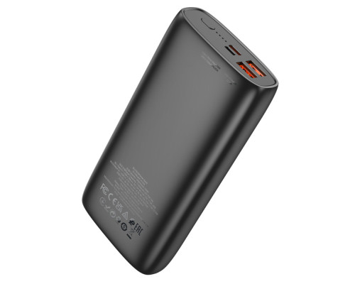 Зовнішній акумулятор HOCO J122A Respect 22.5W+PD20W fully compatible power bank(20000mAh) Black (6942007612630)