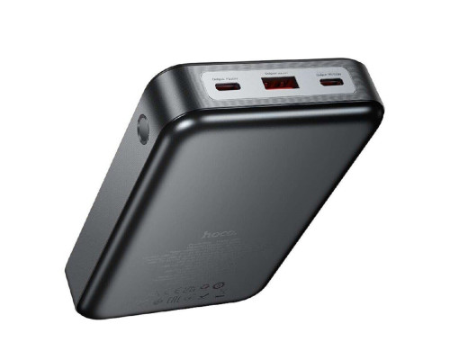 Зовнішній акумулятор HOCO Q30A Fast charge 130W power bank(20000mAh) Metal Gray (6942007634069)