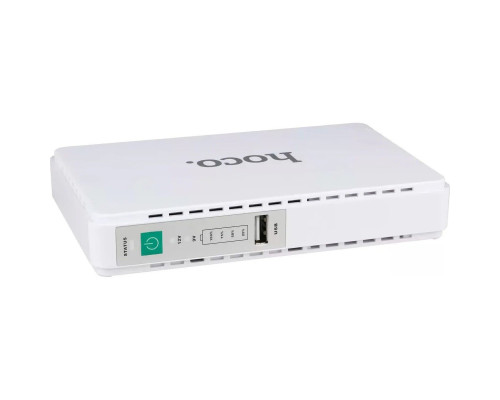 Зовнішній акумулятор HOCO DB25 Emergency UPS power bank(EU)(8800mAh) White (6931474766182)