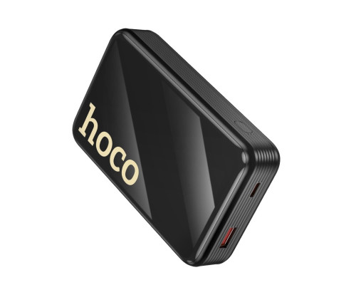 Зовнішній акумулятор HOCO Q37A Graceful 22.5W+PD20W power bank with two cables(20000mAh) Black (6942007644921)