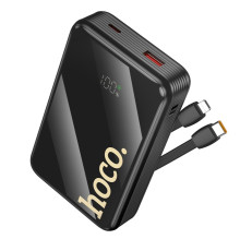 Зовнішній акумулятор HOCO Q37A Graceful 22.5W+PD20W power bank with two cables(20000mAh) Black (6942007644921)