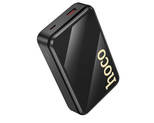 Зовнішній акумулятор HOCO Q37A Graceful 22.5W+PD20W power bank with two cables(20000mAh) Black (6942007644921)