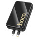 Зовнішній акумулятор HOCO Q37A Graceful 22.5W+PD20W power bank with two cables(20000mAh) Black (6942007644921)