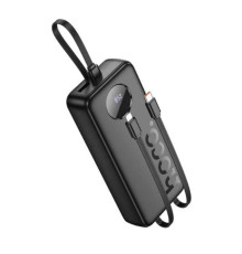 Зовнішній акумулятор HOCO J132A Sabio 22.5W+PD20W fully compatible power bank with 3 cables(20000mAh) Black (6942007632591)