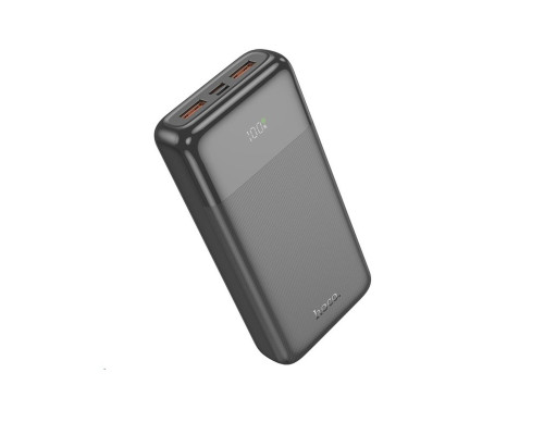 Зовнішній акумулятор HOCO J121A Fast 22.5W+PD20W fully compatible power bank with digital display(20000mAh) Black (6942007608992)