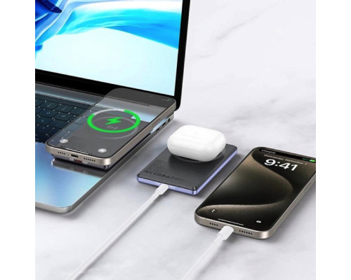 Зовнішній акумулятор BOROFONE BJ50 Leader PD20W magnetic power bank(5000mAh) Purple (6941991110320)