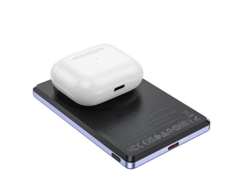 Зовнішній акумулятор BOROFONE BJ50 Leader PD20W magnetic power bank(5000mAh) Purple (6941991110320)