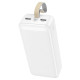 Зовнішній акумулятор HOCO J111B Smart charge power bank(30000mAh) White (6931474795793)