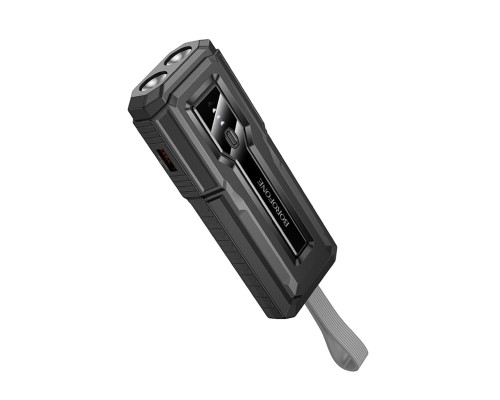Зовнішній акумулятор BOROFONE BJ54 Graceful 22.5W+PD20W fully compatible flashlight power bank (10000mAh) Black (6941991111617)
