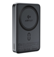 Зовнішній акумулятор ACEFAST M11 PD30W Qi2 magnetic wireless charging power bank Black (6974316282341)