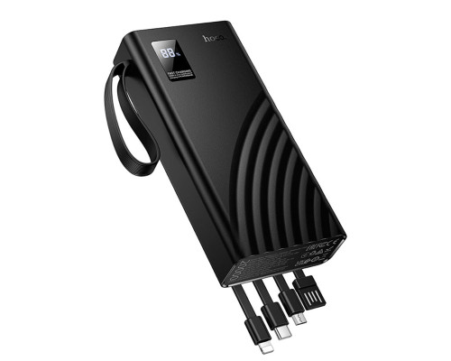 Зовнішній акумулятор Hoco J155 Shine 22.5W+PD20W+light 4-cable power bank(20000mAh) (6942007652117)